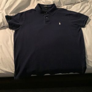 Mens navy Ralph Lauren Polo shirt